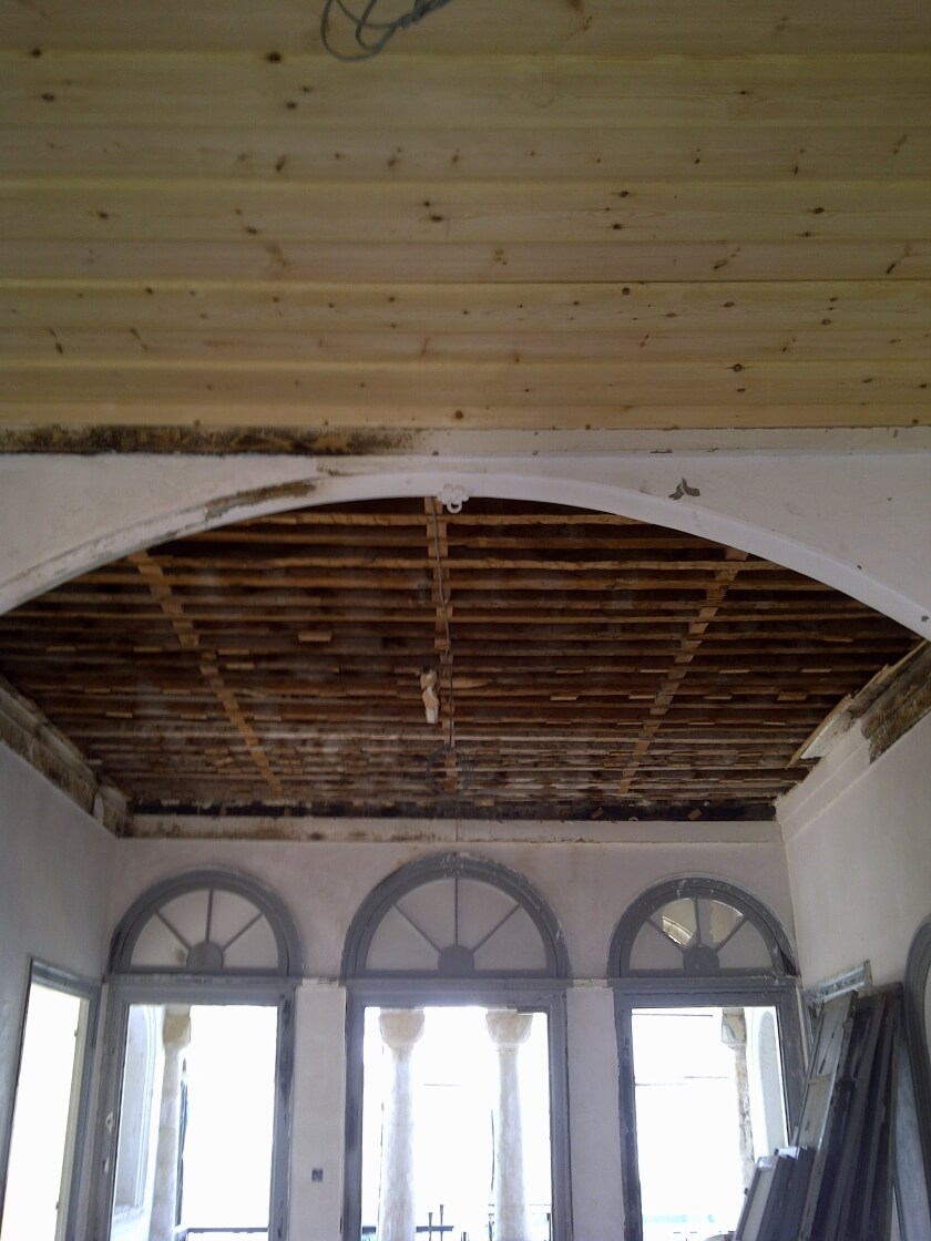 Construction ceiling March 2012